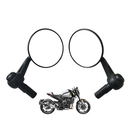 Round handlebar end mirrors